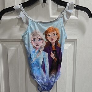 Disney Frozen Themed Swimsuit with cover up Kid Size 2T